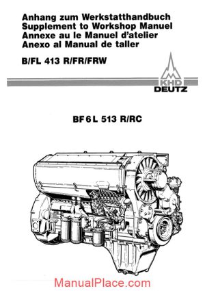 deutz bfl 513 diesel engine shop manual page 1