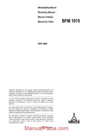 deutz bfm 1015 workshop manual page 1