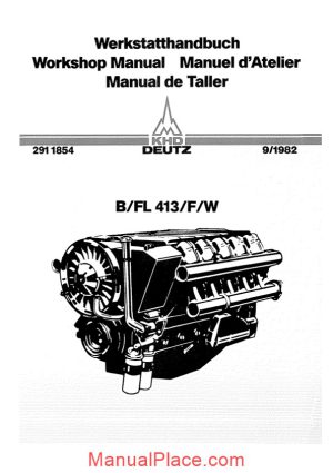 deutz engine b fl413 f w workshop manual copy page 1