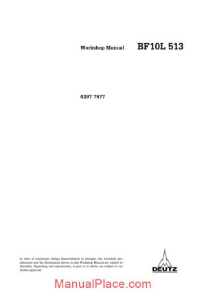 deutz engine bf10l 513 workshop manual page 1