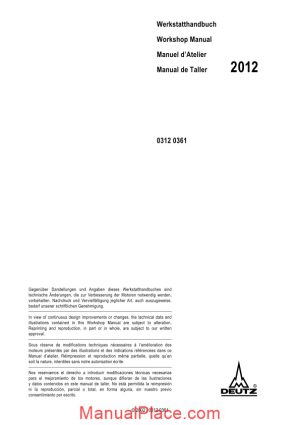 deutz engine bfm 2012 workshop manual page 1