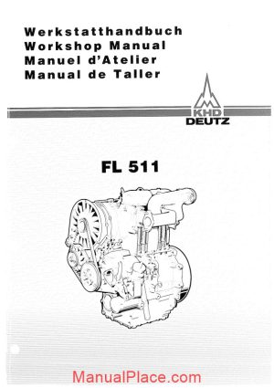 deutz engine f511 w workshop manuals page 1