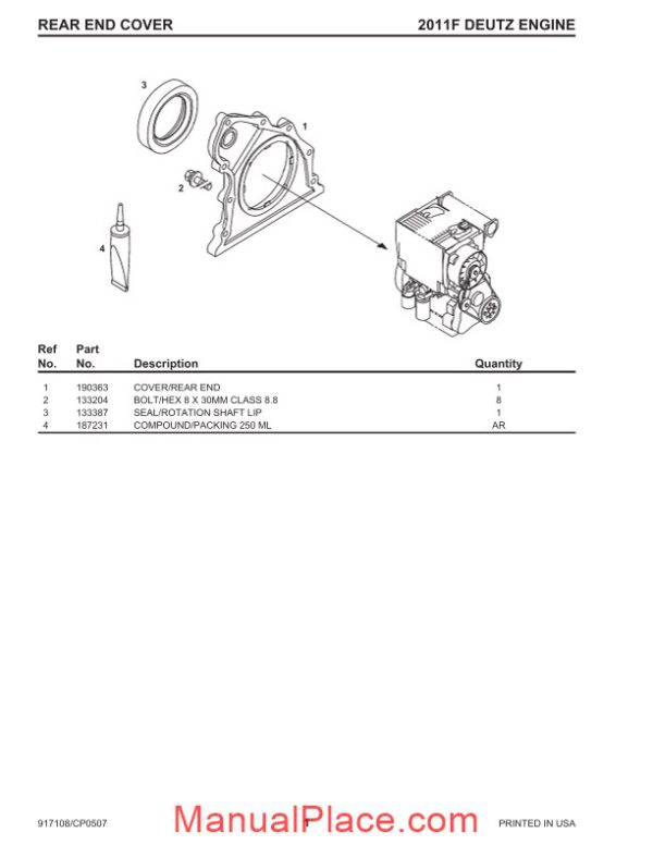 deutz engine sl4640 sl4840 sl5640 sl6640 skid loader parts manual page 4