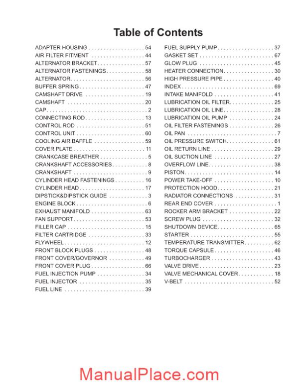 deutz engine sl5635 6635 skid loader parts manual page 3