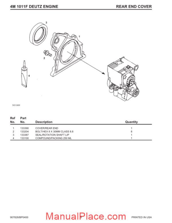 deutz engine sl5635 6635 skid loader parts manual page 4