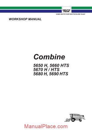 deutz fahr combine 5650 5690 workshop manual page 1