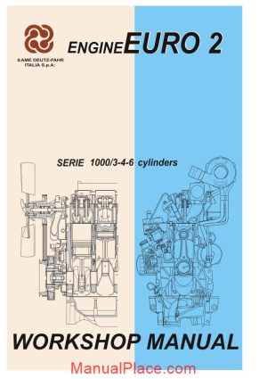 deutz fahr engine euro 2 series 1000 3 4 6 workshop manual page 1