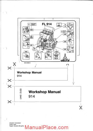 deutz fl914 workshop manual page 1