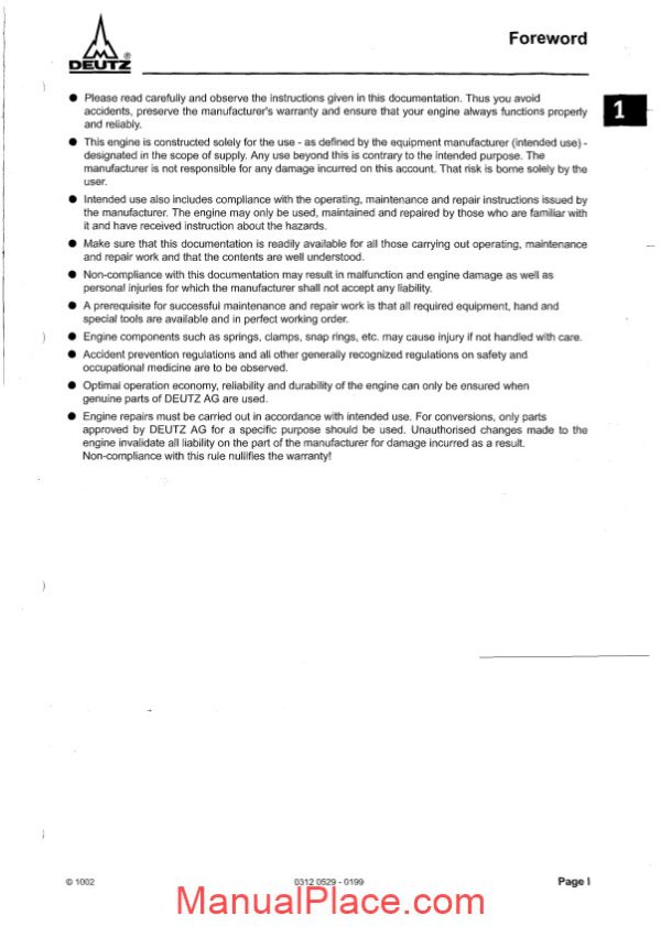 deutz fl914 workshop manual page 4