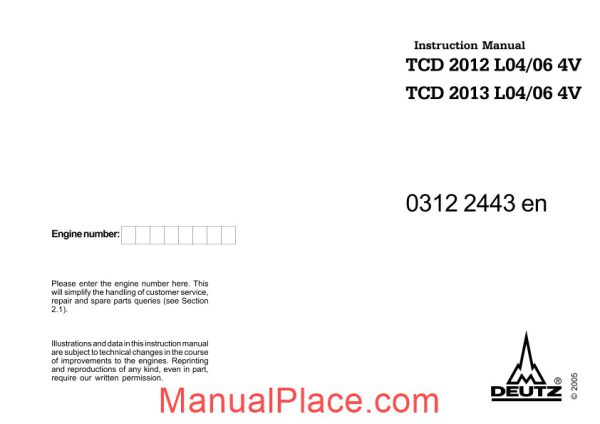 deutz tcd 2012 2013 l04 06 4v instruction manual page 3