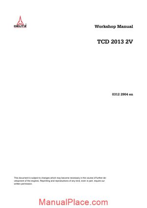 deutz tcd 2013 2v workshop manual page 1