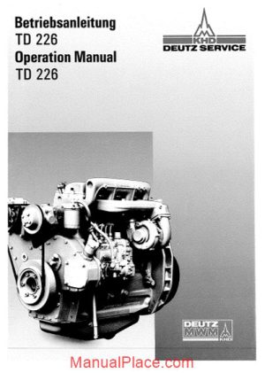 deutz td 226 operation manual page 1