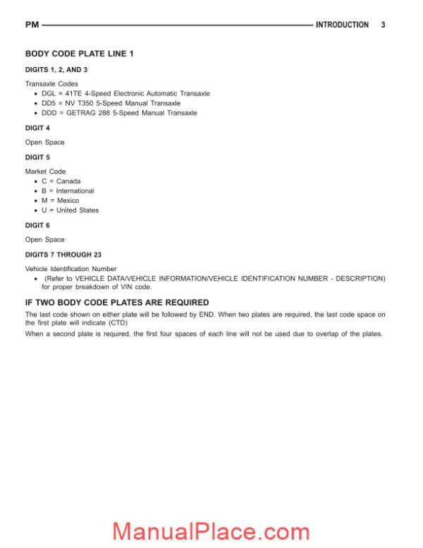 dodge caliber 2007 factory service manual page 4