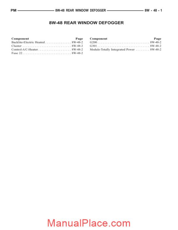 dodge caliber 2007 service manual 20d10162 page 4