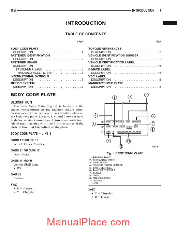 dodge caravan 2002 2007 factory service manual page 2