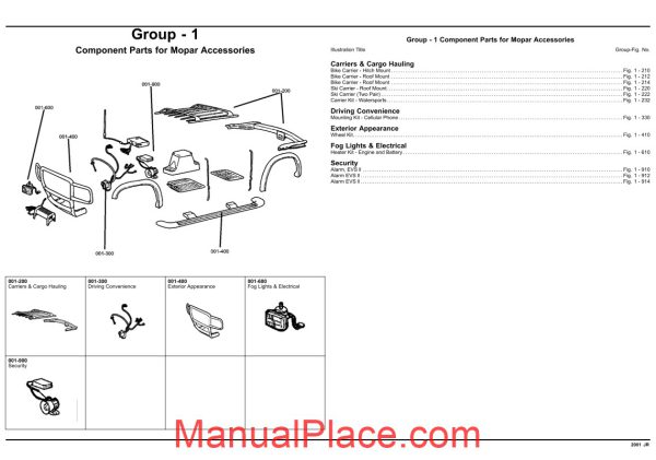 dodge chrysler cirrus sebering 2001 jr parts catalog page 2