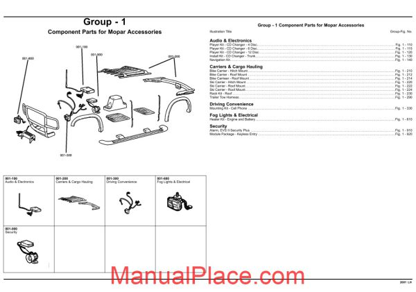 dodge chrysler concorde intrepid 2001 lh parts catalog page 2