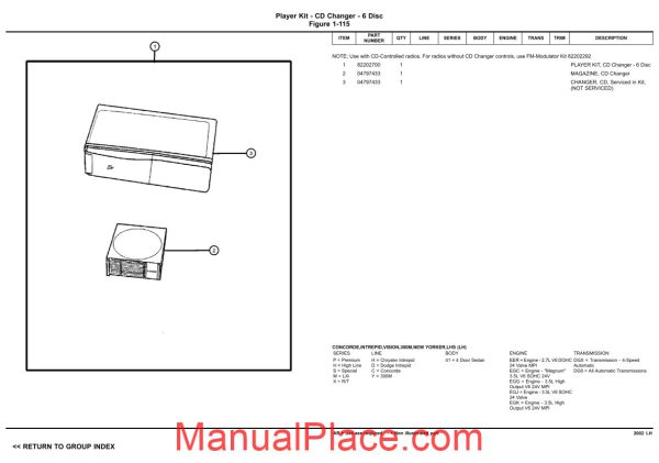 dodge chrysler concorde intrepid 2002 lh parts catalog page 4