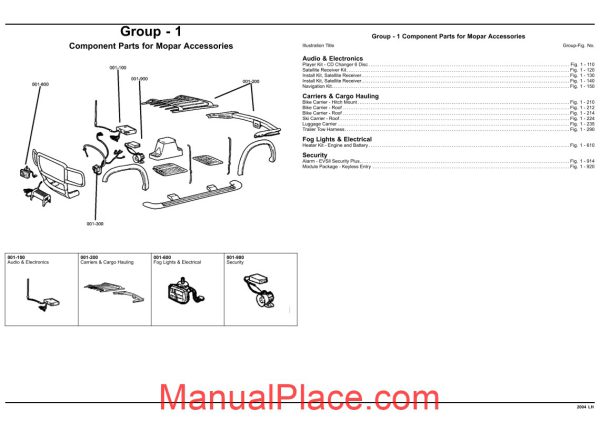 dodge chrysler concorde intrepid 2004 lh parts catalog page 2