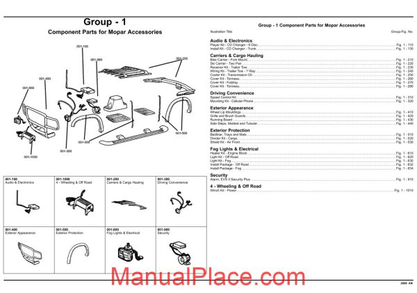 dodge dacota 2000 an parts catalog page 2