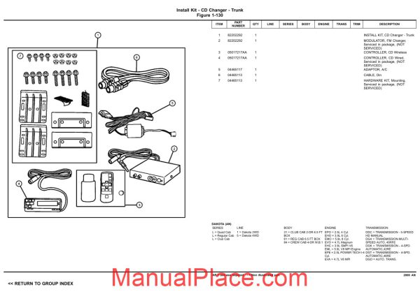 dodge dacota 2000 an parts catalog page 4