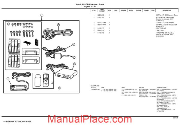 dodge dacota 2001 an parts catalog page 4