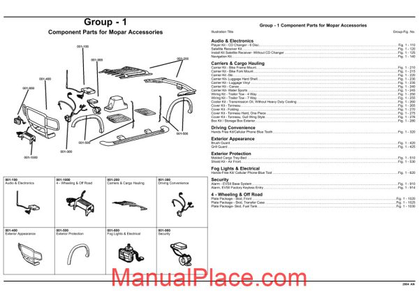 dodge dacota 2004 an parts catalog page 2