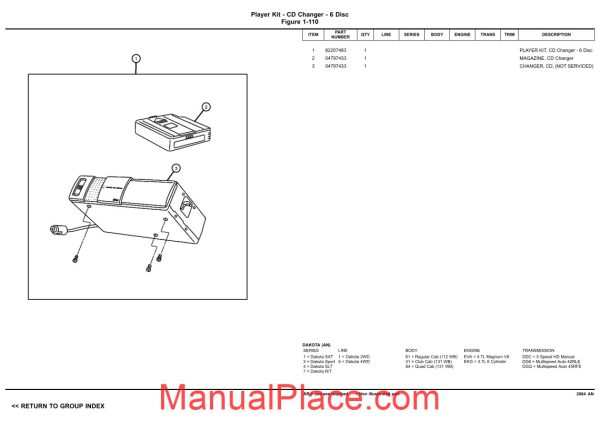 dodge dacota 2004 an parts catalog page 3