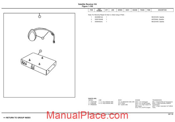 dodge dacota 2007 nd parts catalog page 3