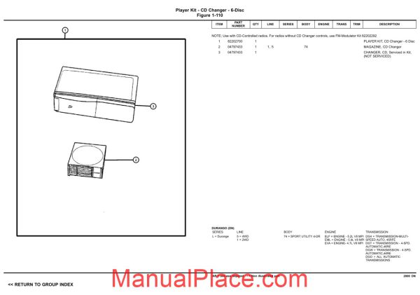 dodge durango 2000 dn parts catalogue page 4