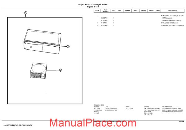 dodge durango 2002 dn parts catalogue page 4