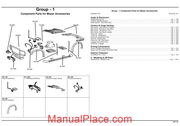 dodge durango 2004 hb parts catalogue page 2