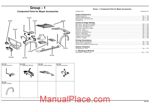 dodge durango 2005 hb parts catalogue page 2