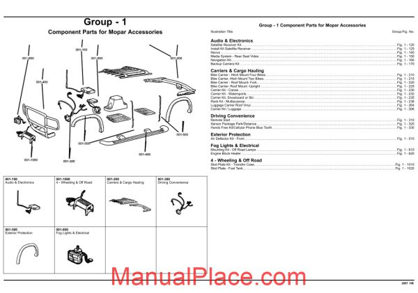 dodge durango 2007 hb parts catalogue page 2