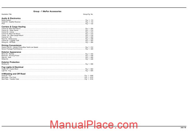 dodge durango 2008 hb parts catalogue page 3