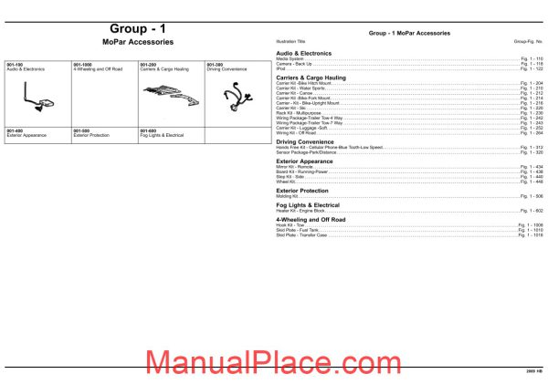 dodge durango 2009 hb parts catalogue page 2