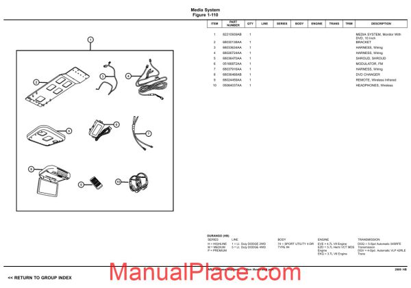 dodge durango 2009 hb parts catalogue page 3