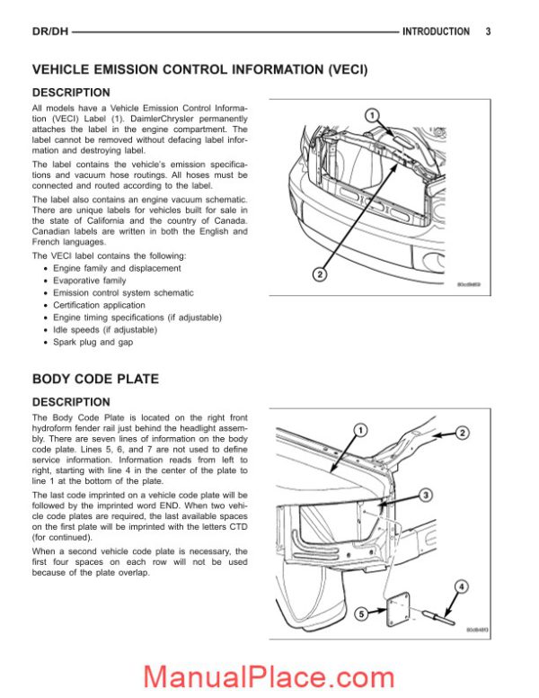 dodge ram 2005 factory service repair manual page 4