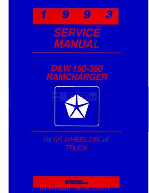 dodge truck service manual 1993 rwd page 1