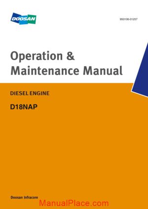 doosan engine d18nap operation maintenance manual page 1