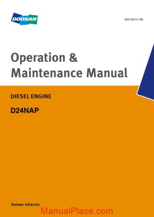 doosan engine d24nap operation maintenance manual page 1