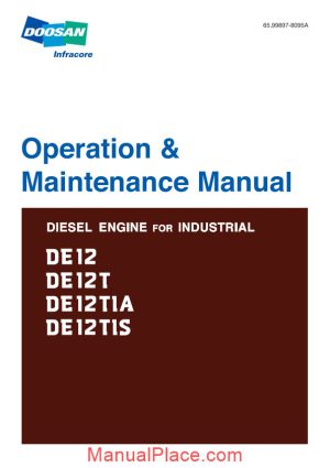 doosan engine de12 engine operation manual page 1