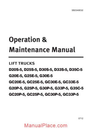 doosan g25 5 operation and maintenance page 1