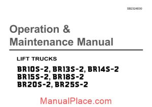 doosan lift truck br10s br13s br25s operation maintenance manual page 1