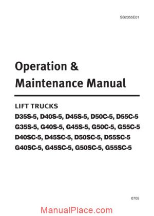 doosan lift truck d35s 5 d40s 5 d45s 5 d50c 5 d55c 5 maintenance manual page 1