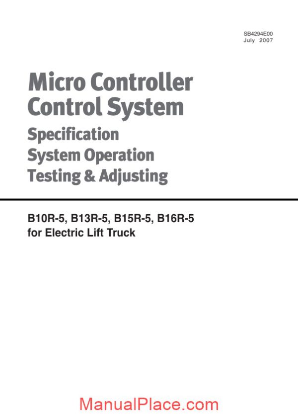 doosan micro controller control system specification system adjusting page 1