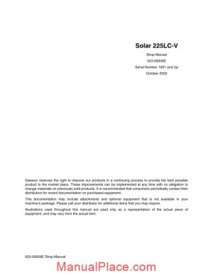 doosan solar 225lc v shop manual page 1