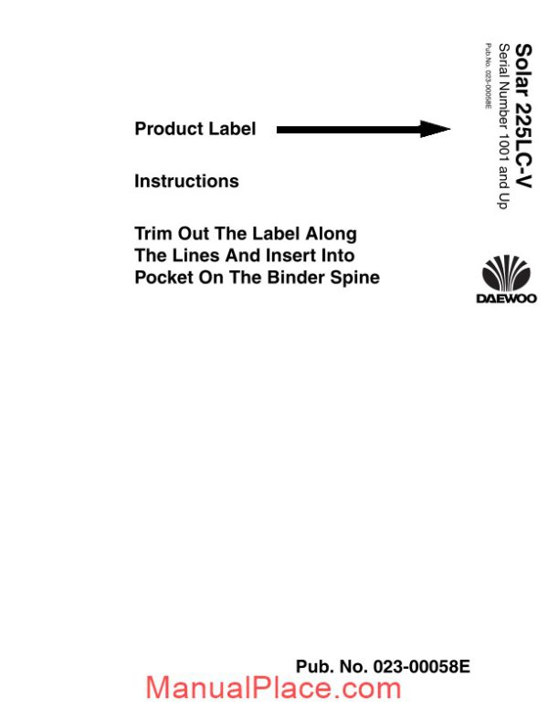 doosan solar 225lc v shop manual page 3