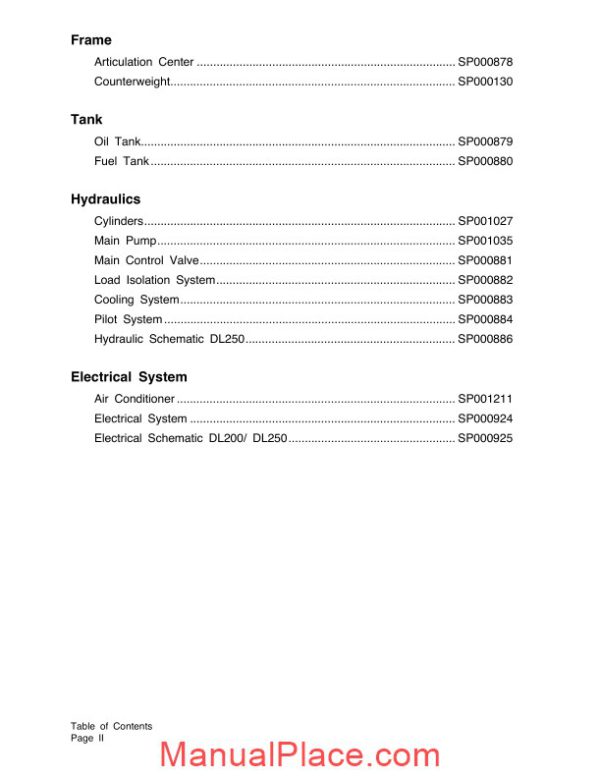 doosan wheel loader dl250 shop manual k1023773e page 4