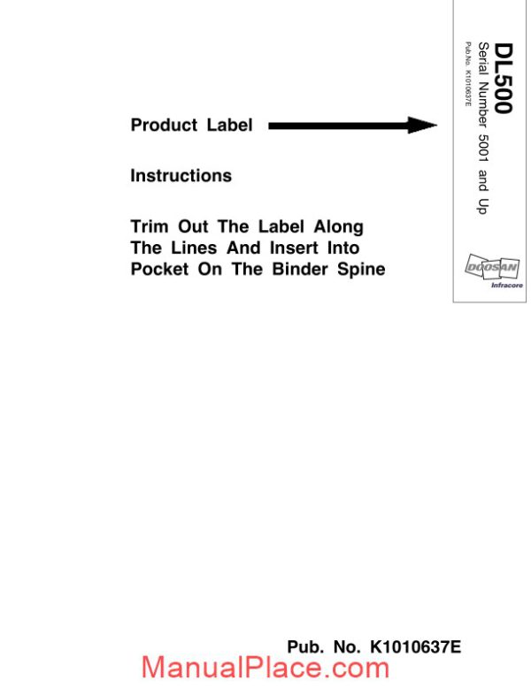 doosan wheel loader dl500 shop manual k1010637e page 3